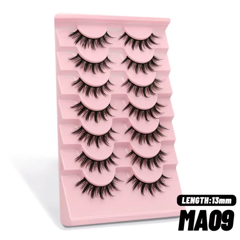 Set of 7 False Eyelashes | Brand New